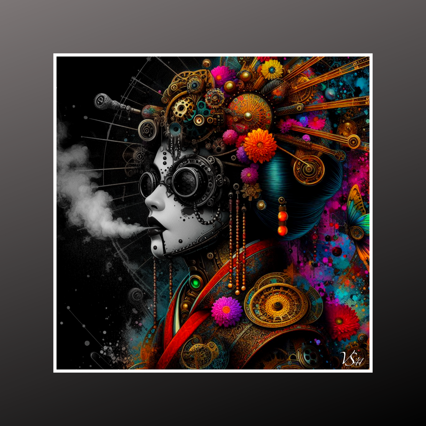 Poster 40 x 40 cm - Collection Black is a Color - Kemuri