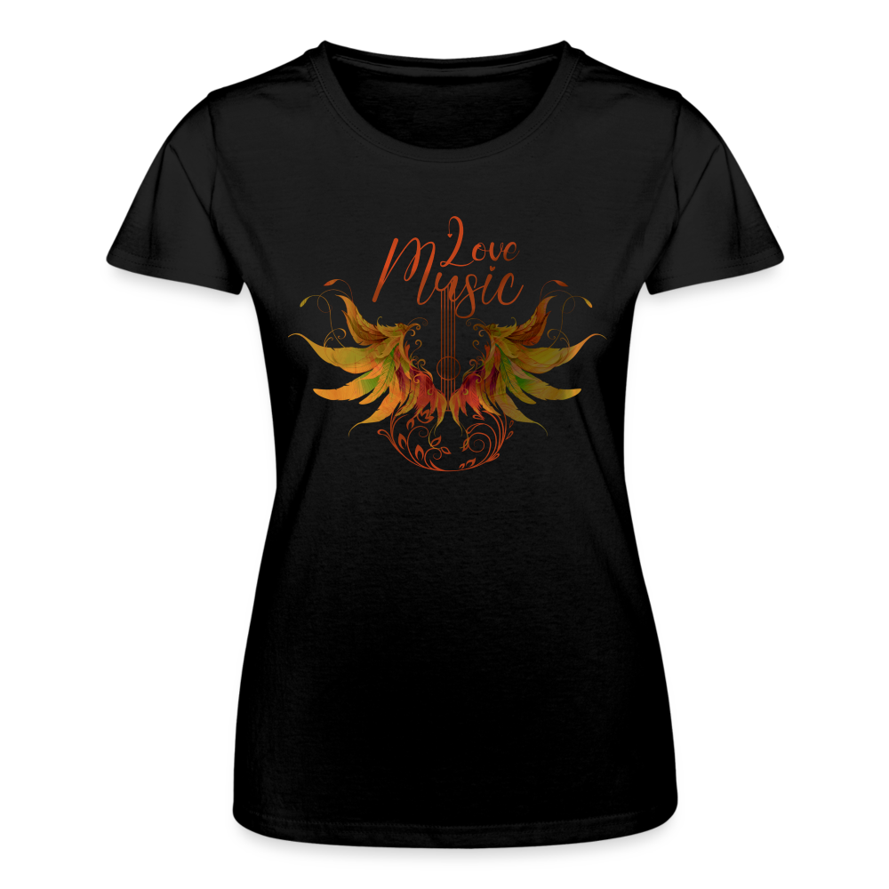 T-shirt Femme - Love Music R - noir