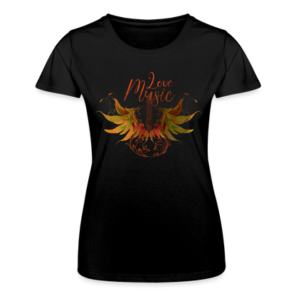 T-shirt Femme - Love Music R - noir