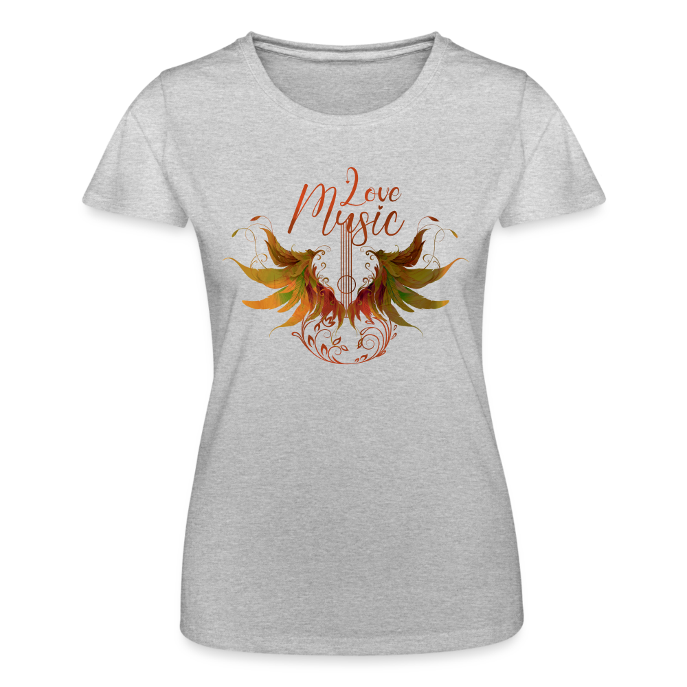 T-shirt Femme - Love Music R - gris chiné