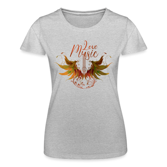 T-shirt Femme - Love Music R - gris chiné