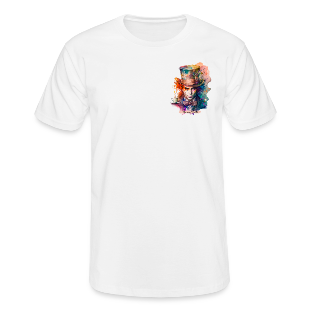 T-shirt Homme  - Le chapelier fou - blanc