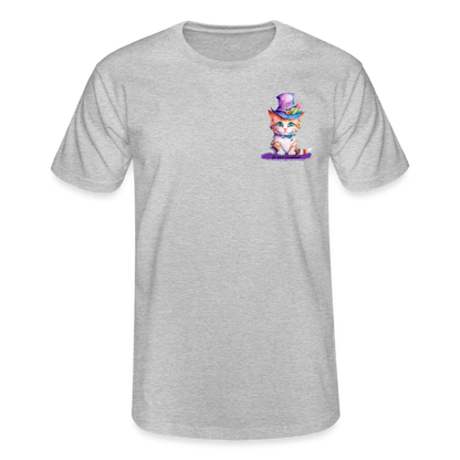 T-shirt Homme- The Cat in Wonderland - gris chiné