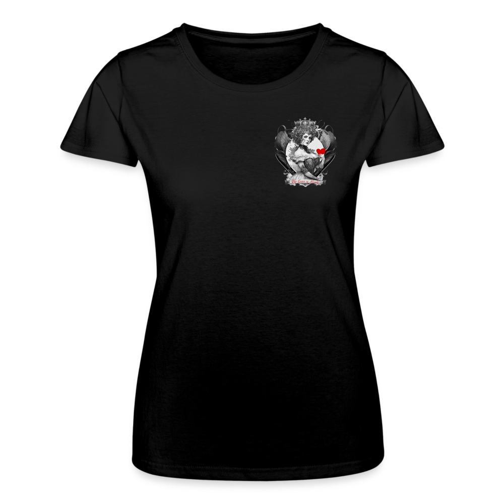 T-shirt Femme - La reine de coeur - noir