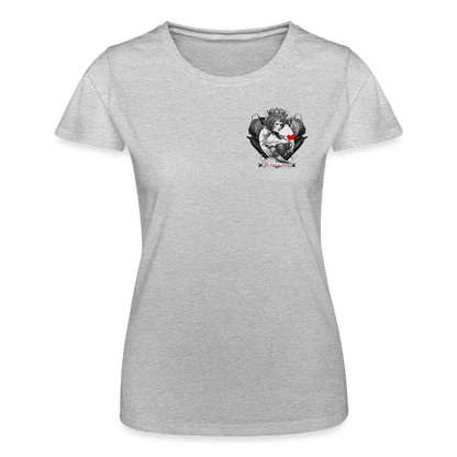 T-shirt Femme - La reine de coeur - gris chiné