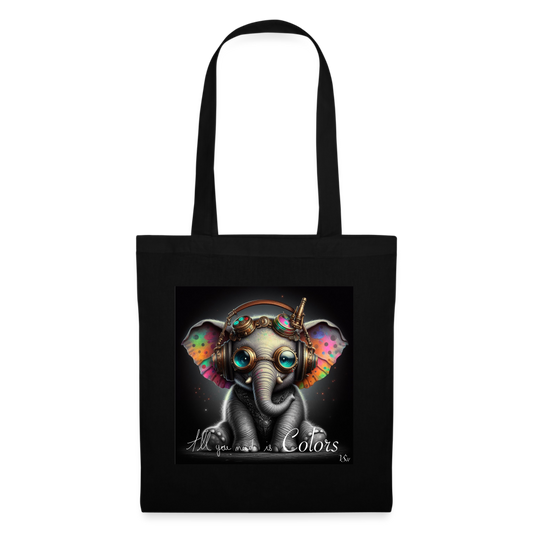 Tote Bag - Collection Black is a color - Bob - noir