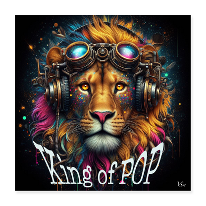 Poster 40 x 40 cm - King of Pop - blanc